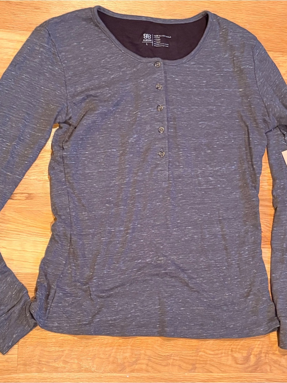 NWT Henley Long Sleeve shirt by Albion